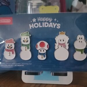 Nintendo Holiday Pin Set